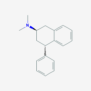 molecular formula C18H21N B116069 1-Phenyl-3-dimethylamino-1,2,3,4-tetrahydronaphthalene CAS No. 152786-06-6