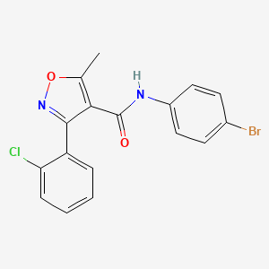 N-(4-bromophenyl)-3-(2-chlorophenyl)-5-methyl-1,2-oxazole-4-carboxamide