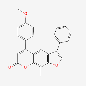 5-(4-methoxyphenyl)-9-methyl-3-phenyl-7H-furo[3,2-g]chromen-7-one