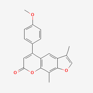 5-(4-methoxyphenyl)-3,9-dimethyl-7H-furo[3,2-g]chromen-7-one