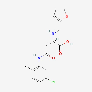 molecular formula C16H17ClN2O4 B11606980 N-(5-chloro-2-methylphenyl)-N~2~-(furan-2-ylmethyl)asparagine 