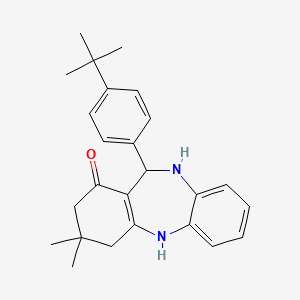 11-(4-tert-butylphenyl)-3,3-dimethyl-2,3,4,5,10,11-hexahydro-1H-dibenzo[b,e][1,4]diazepin-1-one