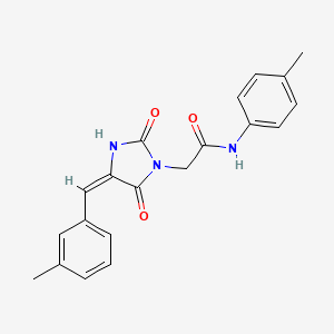 N-(4-methylphenyl)-2-[(4E)-4-[(3-methylphenyl)methylidene]-2,5-dioxoimidazolidin-1-yl]acetamide