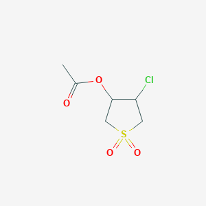 4-Chloro-1,1-dioxidotetrahydrothiophen-3-yl acetate