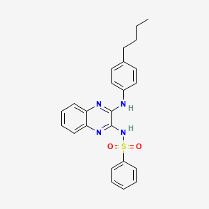 N-{3-[(4-butylphenyl)amino]quinoxalin-2-yl}benzenesulfonamide