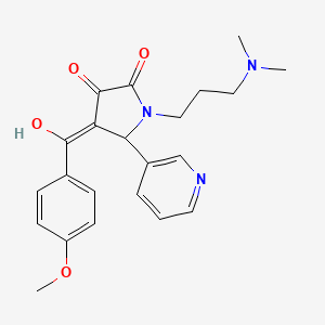 1-(3-Dimethylamino-propyl)-3-hydroxy-4-(4-methoxy-benzoyl)-5-pyridin-3-yl-1,5-dihydro-pyrrol-2-one