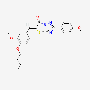 (5Z)-5-(4-butoxy-3-methoxybenzylidene)-2-(4-methoxyphenyl)[1,3]thiazolo[3,2-b][1,2,4]triazol-6(5H)-one