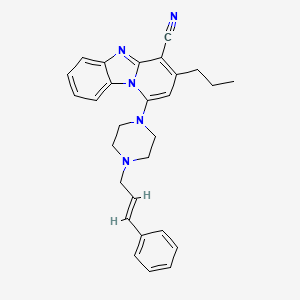 1-{4-[(2E)-3-phenylprop-2-en-1-yl]piperazin-1-yl}-3-propylpyrido[1,2-a]benzimidazole-4-carbonitrile