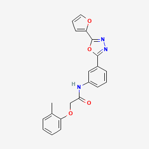 N-{3-[5-(furan-2-yl)-1,3,4-oxadiazol-2-yl]phenyl}-2-(2-methylphenoxy)acetamide