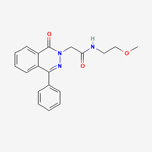 N-(2-methoxyethyl)-2-(1-oxo-4-phenylphthalazin-2-yl)acetamide