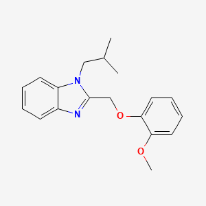 2-[(2-methoxyphenoxy)methyl]-1-(2-methylpropyl)-1H-benzimidazole