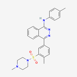 4-{4-methyl-3-[(4-methylpiperazin-1-yl)sulfonyl]phenyl}-N-(4-methylphenyl)phthalazin-1-amine