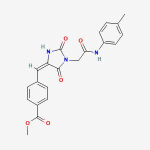 methyl 4-[(E)-(1-{2-[(4-methylphenyl)amino]-2-oxoethyl}-2,5-dioxoimidazolidin-4-ylidene)methyl]benzoate