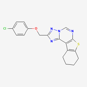 2-[(4-Chlorophenoxy)methyl]-8,9,10,11-tetrahydro[1]benzothieno[3,2-e][1,2,4]triazolo[1,5-c]pyrimidine