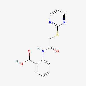 2-{[(Pyrimidin-2-ylsulfanyl)acetyl]amino}benzoic acid