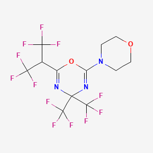 2-(1,1,1,3,3,3-hexafluoropropan-2-yl)-6-(morpholin-4-yl)-4,4-bis(trifluoromethyl)-4H-1,3,5-oxadiazine