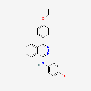 molecular formula C23H21N3O2 B11607396 4-(4-ethoxyphenyl)-N-(4-methoxyphenyl)phthalazin-1-amine 