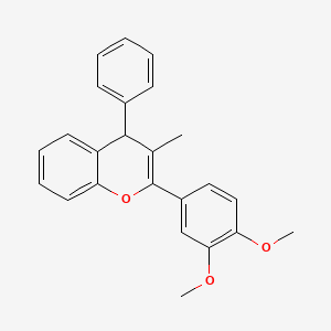 2-(3,4-dimethoxyphenyl)-3-methyl-4-phenyl-4H-chromene