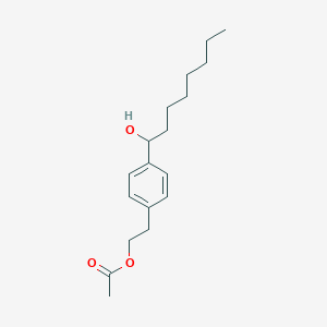 molecular formula C₁₈H₂₈O₃ B1160743 2-[4-(1-Hydroxyoctyl)phenyl]ethyl acetate 
