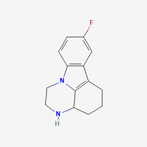 8-Fluoro-2,3,3a,4,5,6-hexahydro-1H-pyrazino[3,2,1-jk]carbazole