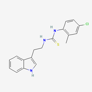 1-(4-chloro-2-methylphenyl)-3-[2-(1H-indol-3-yl)ethyl]thiourea