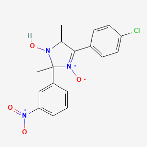 4-(4-chlorophenyl)-2,5-dimethyl-2-(3-nitrophenyl)-2,5-dihydro-1H-imidazol-1-ol 3-oxide