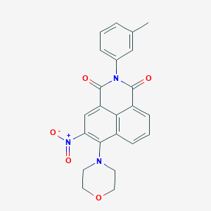 2-(3-methylphenyl)-6-morpholin-4-yl-5-nitro-1H-benzo[de]isoquinoline-1,3(2H)-dione