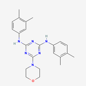 N,N'-bis(3,4-dimethylphenyl)-6-(morpholin-4-yl)-1,3,5-triazine-2,4-diamine