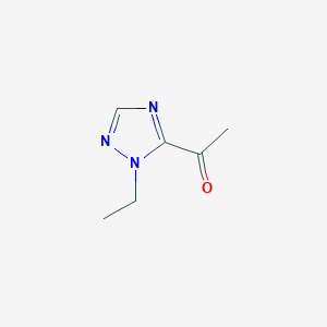 molecular formula C6H9N3O B116075 1-(1-ethyl-1H-1,2,4-triazol-5-yl)ethanone CAS No. 153334-25-9