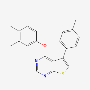 4-(3,4-Dimethylphenoxy)-5-(4-methylphenyl)thieno[2,3-d]pyrimidine