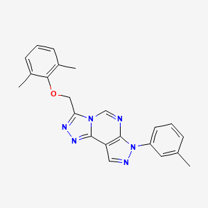 2,6-Dimethylphenyl {[7-(3-methylphenyl)-7H-pyrazolo[4,3-E][1,2,4]triazolo[4,3-C]pyrimidin-3-YL]methyl} ether