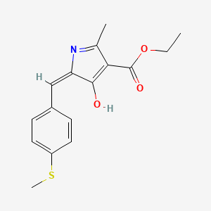 ethyl (5E)-2-methyl-5-[4-(methylsulfanyl)benzylidene]-4-oxo-4,5-dihydro-1H-pyrrole-3-carboxylate