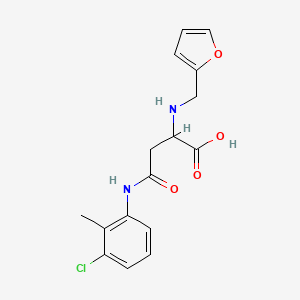 N-(3-chloro-2-methylphenyl)-N~2~-(furan-2-ylmethyl)asparagine