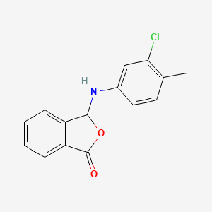 molecular formula C15H12ClNO2 B11607561 3-[(3-chloro-4-methylphenyl)amino]-2-benzofuran-1(3H)-one 