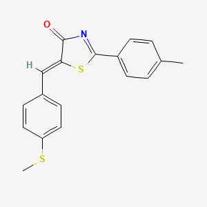 (5Z)-2-(4-methylphenyl)-5-[4-(methylsulfanyl)benzylidene]-1,3-thiazol-4(5H)-one