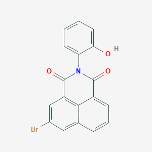 molecular formula C18H10BrNO3 B11607658 5-bromo-2-(2-hydroxyphenyl)-1H-benzo[de]isoquinoline-1,3(2H)-dione 