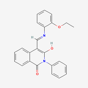 (4Z)-4-{[(2-ethoxyphenyl)amino]methylidene}-2-phenylisoquinoline-1,3(2H,4H)-dione