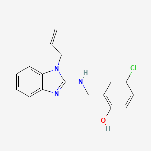 molecular formula C17H16ClN3O B11607711 2-[(1-Allyl-1H-benzoimidazol-2-ylamino)-methyl]-4-chloro-phenol 