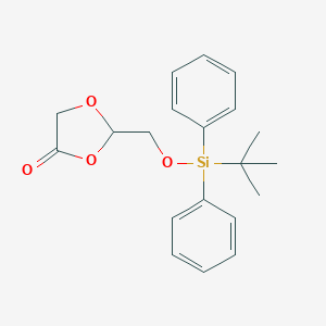 molecular formula C20H24O4Si B116079 2-[(Tert-butyldiphenylsilyloxy)methyl]-1,3-dioxolan-4-one CAS No. 145397-22-4