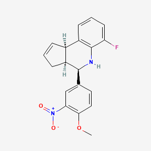 (3aS,4R,9bR)-6-fluoro-4-(4-methoxy-3-nitrophenyl)-3a,4,5,9b-tetrahydro-3H-cyclopenta[c]quinoline