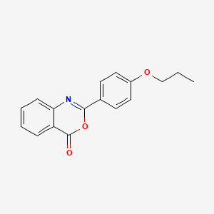 molecular formula C17H15NO3 B11607925 2-(4-propoxyphenyl)-4H-3,1-benzoxazin-4-one 