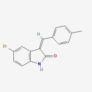 (3Z)-5-bromo-3-(4-methylbenzylidene)-1,3-dihydro-2H-indol-2-one