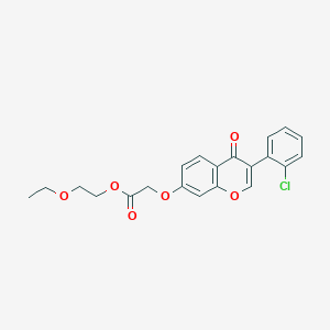 2-ethoxyethyl {[3-(2-chlorophenyl)-4-oxo-4H-chromen-7-yl]oxy}acetate