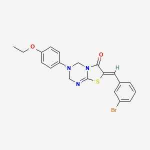 (7Z)-7-(3-bromobenzylidene)-3-(4-ethoxyphenyl)-3,4-dihydro-2H-[1,3]thiazolo[3,2-a][1,3,5]triazin-6(7H)-one