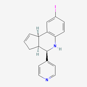 (3aS,4R,9bR)-8-iodo-4-(pyridin-4-yl)-3a,4,5,9b-tetrahydro-3H-cyclopenta[c]quinoline