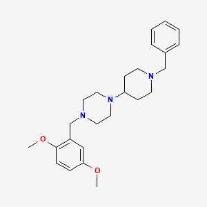 1-(1-Benzylpiperidin-4-yl)-4-[(2,5-dimethoxyphenyl)methyl]piperazine