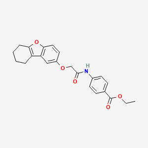 Ethyl 4-{[(6,7,8,9-tetrahydrodibenzo[b,d]furan-2-yloxy)acetyl]amino}benzoate