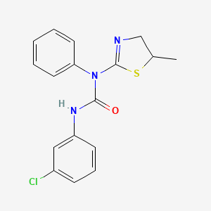 3-(3-Chlorophenyl)-1-(5-methyl-4,5-dihydro-1,3-thiazol-2-yl)-1-phenylurea