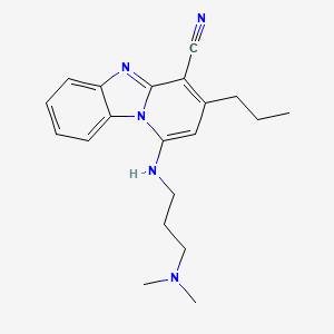 1-[3-(Dimethylamino)propylamino]-3-propylpyrido[1,2-a]benzimidazole-4-carbonitrile