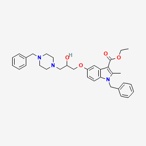 ethyl 1-benzyl-5-[3-(4-benzylpiperazin-1-yl)-2-hydroxypropoxy]-2-methyl-1H-indole-3-carboxylate